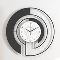 Gold Wall Clock, Decorative Art for Living Room & Entrance, Metal Frame Silent Non-Ticking Home Decor Clock, Timeless Design