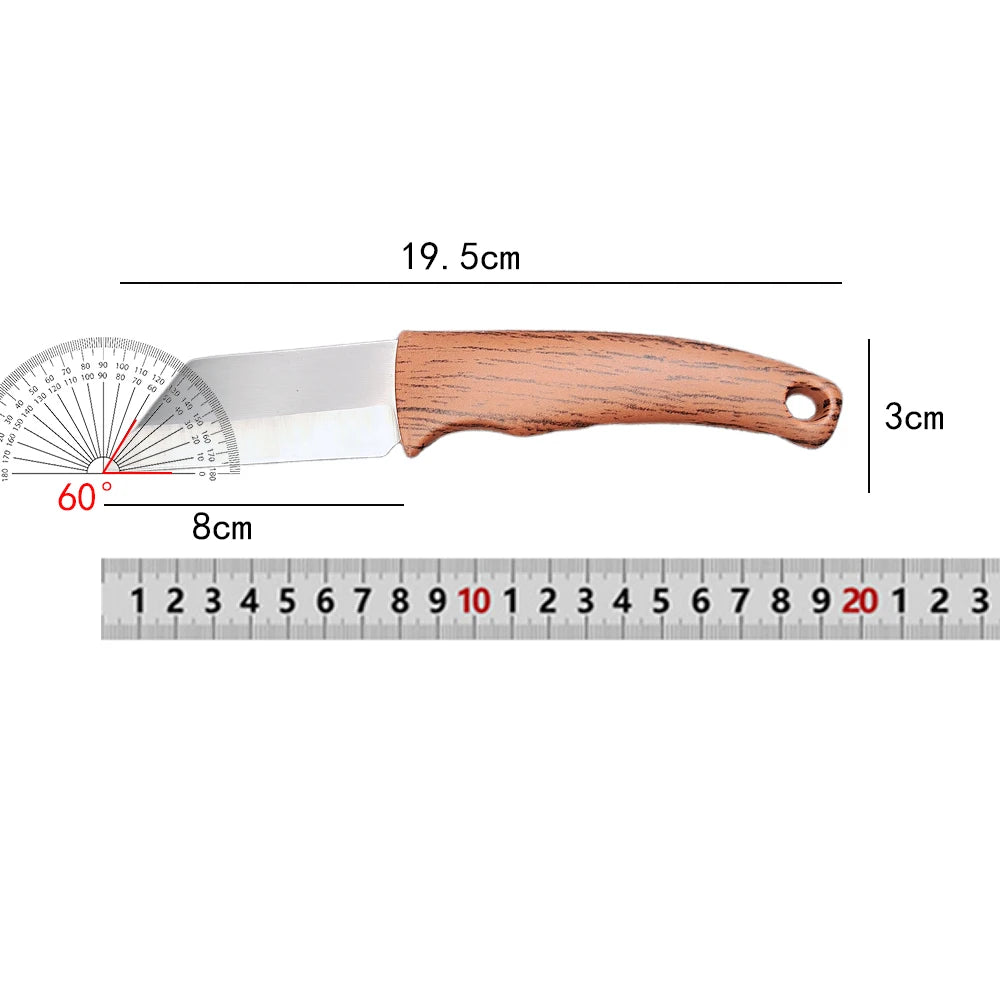 Stainless Steel Kitchen Knife Chef Boning Utility Paring Fruit Barbecue Fishing Knife Garden Grafting Cutter Tools