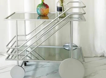 Dining car, iron art small cart, multifunctional, movable tea cart, dessert, food side, wine rack, restaurant side table