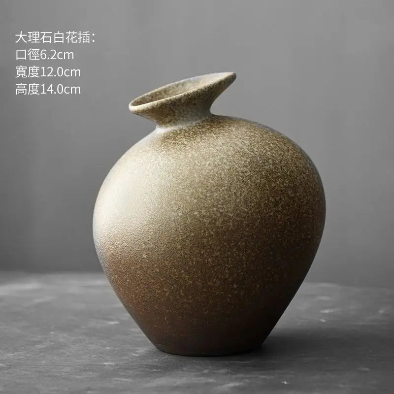 Vintage Japanese Ceramic Vases Living Room Desktop Ornaments Crafts Hydroponic Flower Containers Ceramic Vases Home Decoration