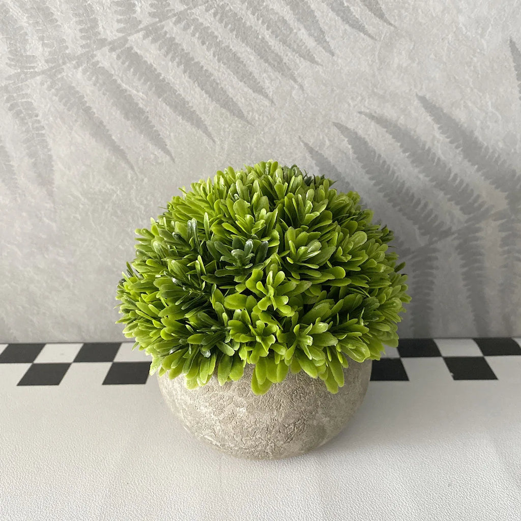 Artificial Green Plants Flower Pot Grass Model Simulation Fake Potted Plant Combinations Outdoor Scene Decorations Home Decor