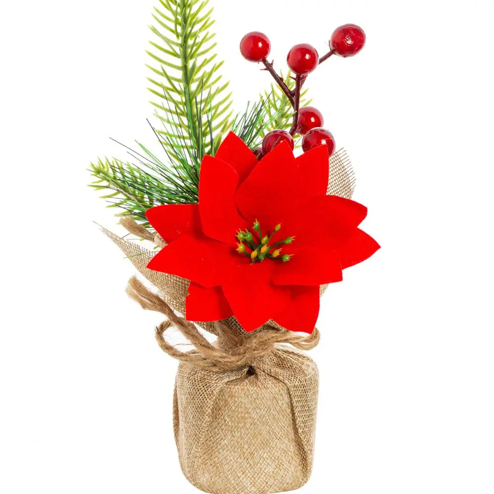 Artificial Plants Flowers Home Living Room Festival Outdoor Garden Wedding Decor Christmas Tree Wreath Potting DIY Gift Art Wall