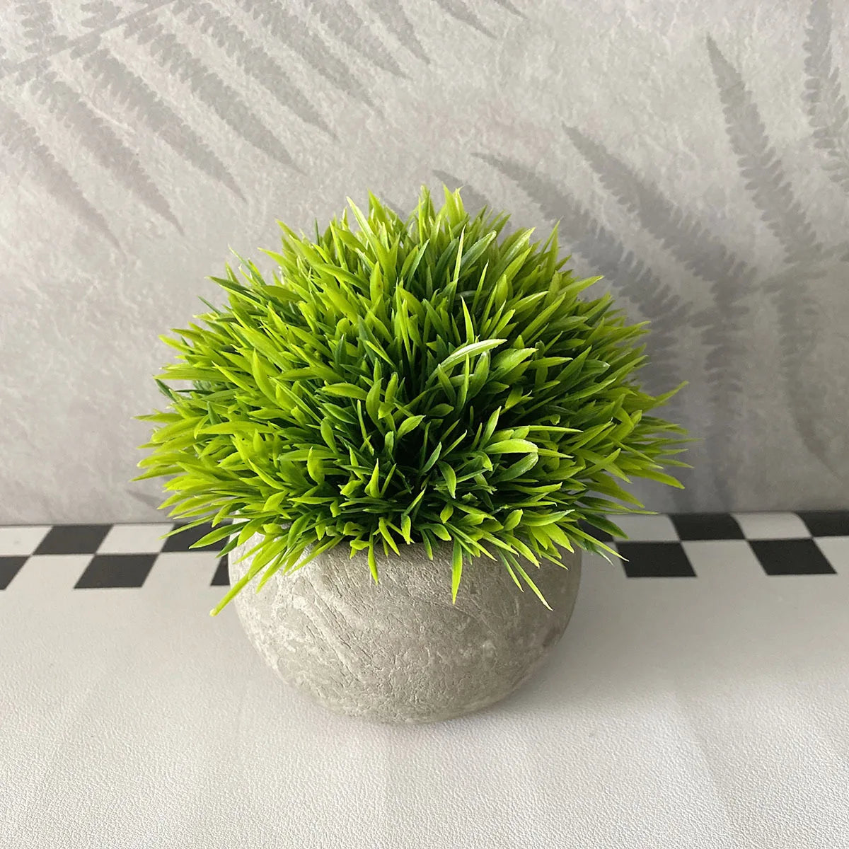 Artificial Green Plants Flower Pot Grass Model Simulation Fake Potted Plant Combinations Outdoor Scene Decorations Home Decor