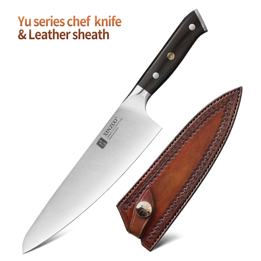 XINZUO 8.3 inch Chef Knife German 1.4116 Steel Profesional Kitchen Knives Kitchen Tools for Vegetable Fruit Cutting Slicing