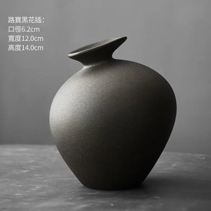 Vintage Japanese Ceramic Vases Living Room Desktop Ornaments Crafts Hydroponic Flower Containers Ceramic Vases Home Decoration