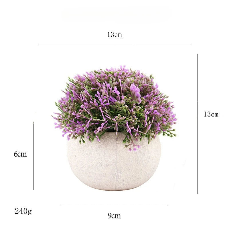 Artificial Green Plants Flower Pot Grass Model Simulation Fake Potted Plant Combinations Outdoor Scene Decorations Home Decor