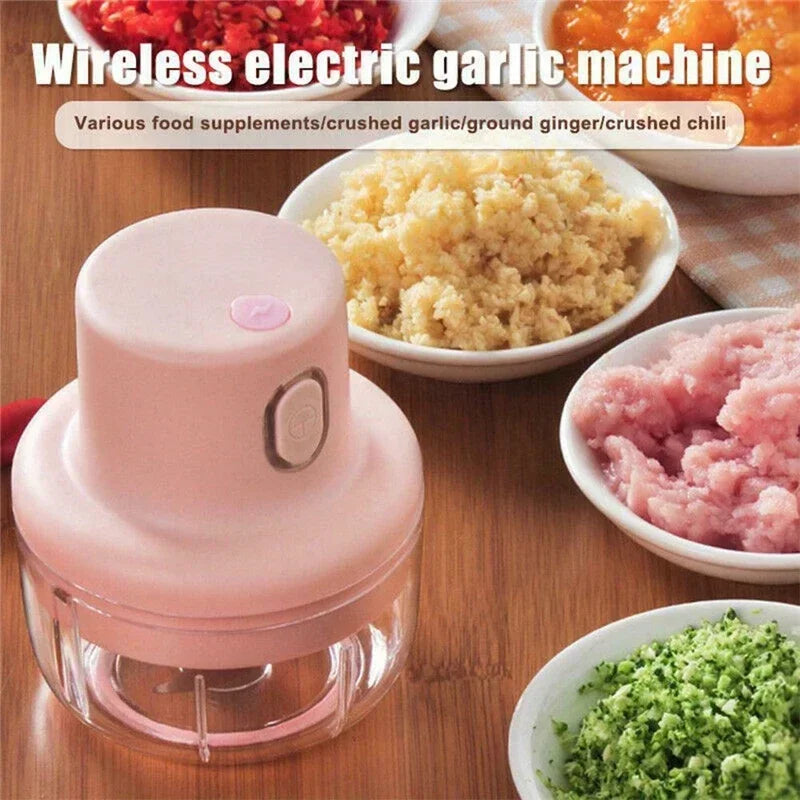 Kitchen Accessories, Manual Food Chopper, Garlic Press, Garlic Crusher, Garlic Puller, Cutter for Meat, Fruit and Vegetable