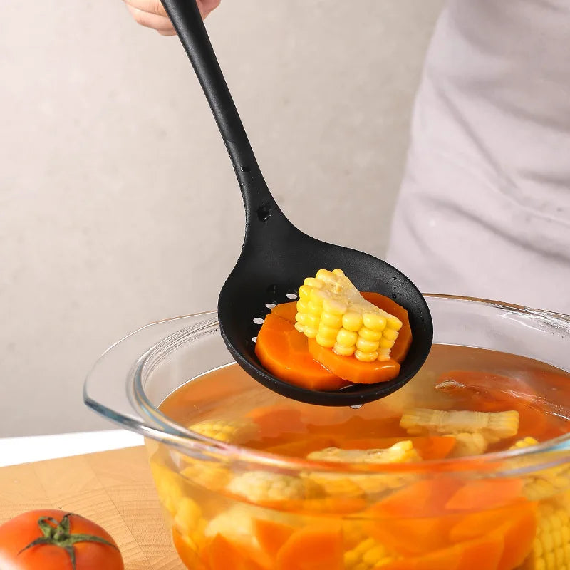 Kitchen Accessories Cooking Kitchen Set Cookware Sets, 5pcs Set Food Grade Silicone Spatula, Kitchen Slotted Spoon, Rice Spoon